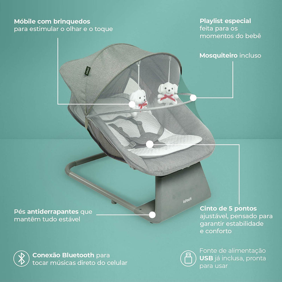 Cadeira de Balanço Automático Vivaldi - Infanti