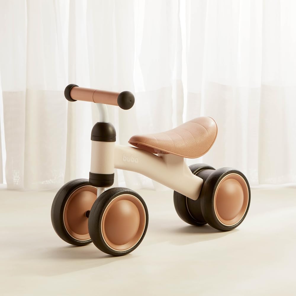 Bicicleta De Equilíbrio 4 Rodas Bege - Buba