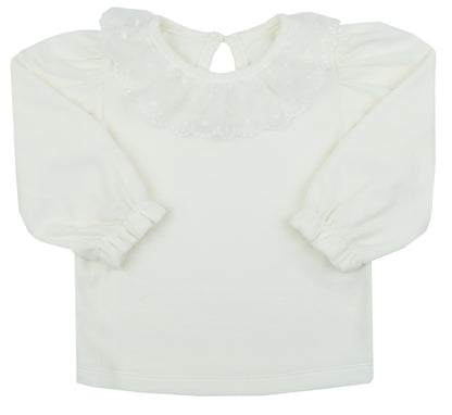 Vestido De Courinho Rosa E Blusa Creme - Grow Up