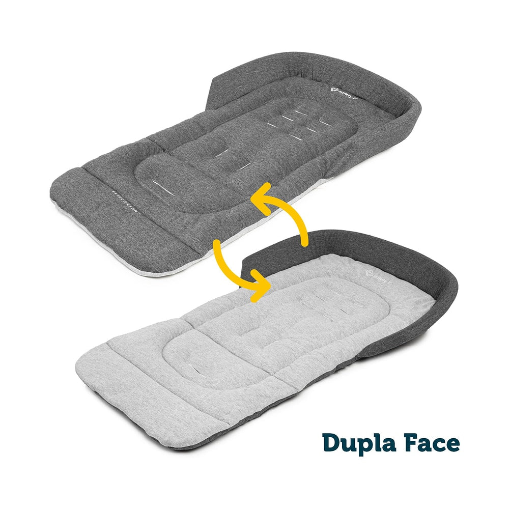 ALMOFADA PARA CARRINHO SAFECOMFORT DUPLA FACE CINZA - SAFETY 1st