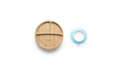 Prato em bambu redondo com divisória e ventosa - Fisher Price