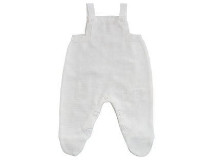 Kit toureiro e Manta Tricot Bebê Branco Unissex - Mini Lady Mini Lord