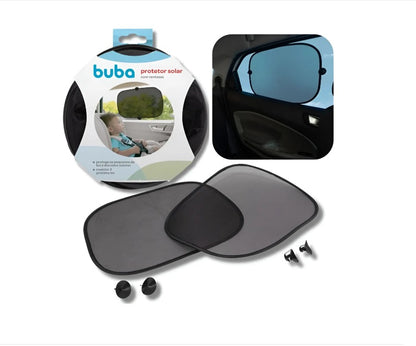 Kit 2 Protetores Solares Para Carro Black - Buba