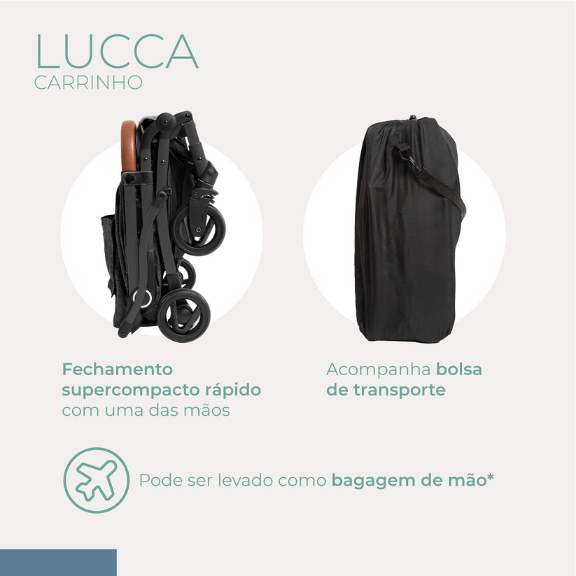 CARRINHO LUCCA PRETO - INFANTI