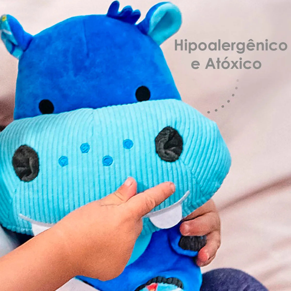 Pelúcia Personagens Hipopótamo Lucas - Marcus e Marcus