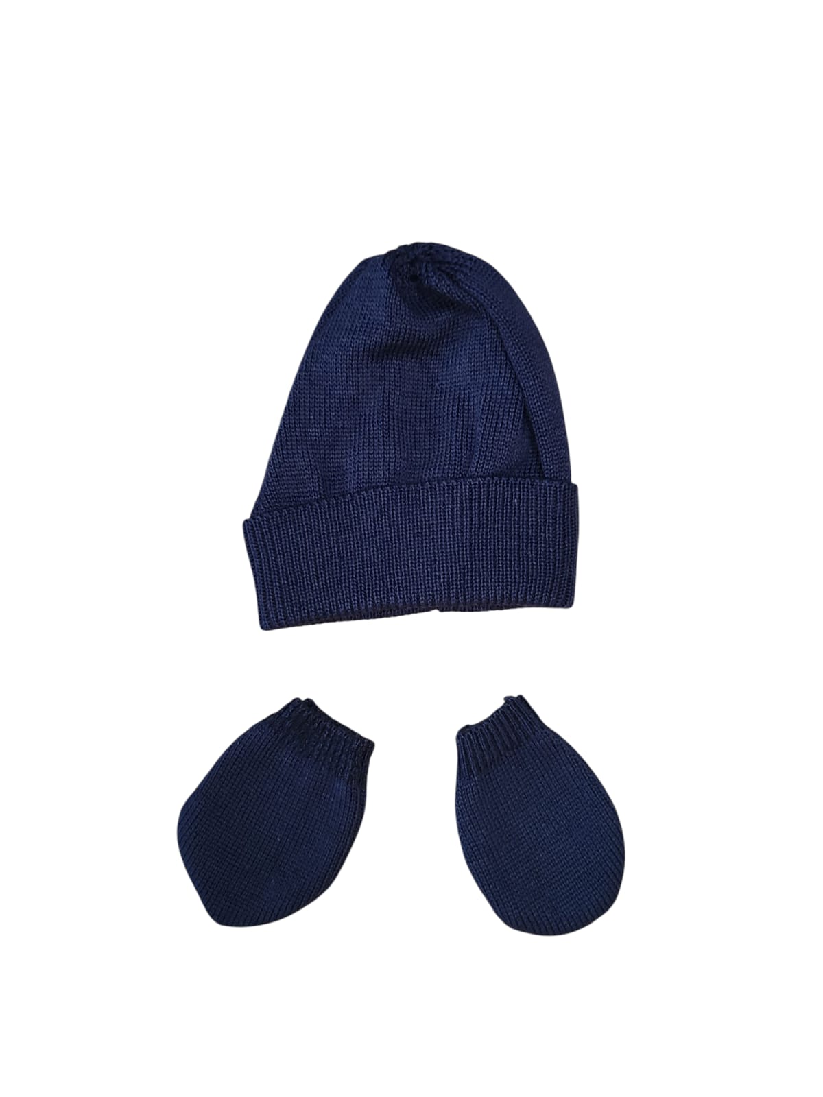 Kit Toureiro e Manta Tricot Bebê Isabel Azul Marinho - Mini Lady Mini Lord