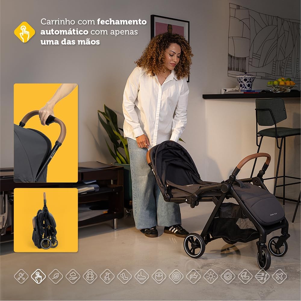 Carrinho Pact Pro Travel System Chumbo Shale - Joie
