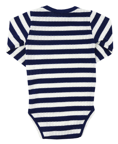 Jardineira com Body Promenade Marinho - Grow Up