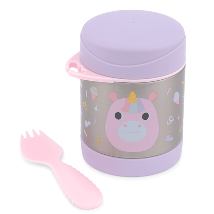 Pote Térmico Com Talher Besties Unicórnio - Sikp Hop