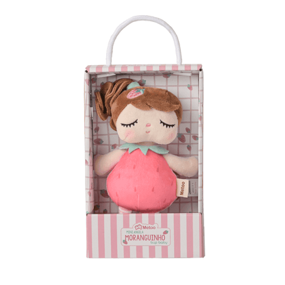 Boneca Mini Com Caixa Ângela Frutas Moranguinho  20cm - Metoo