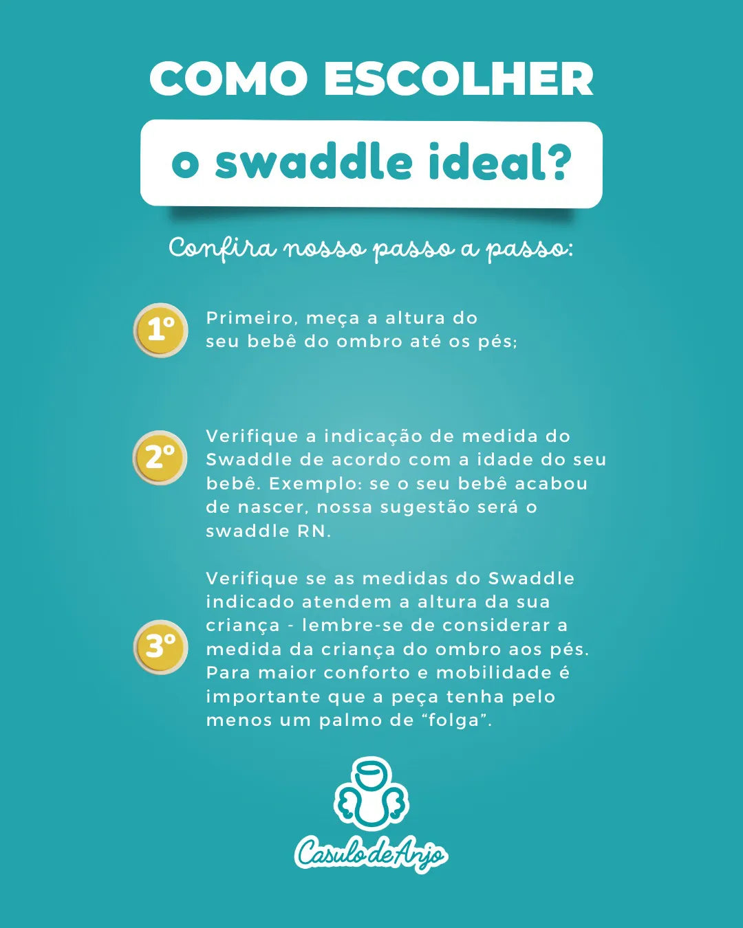 Saco de Dormir em Soft anti pilling - Swaddle - Casulo de Anjo