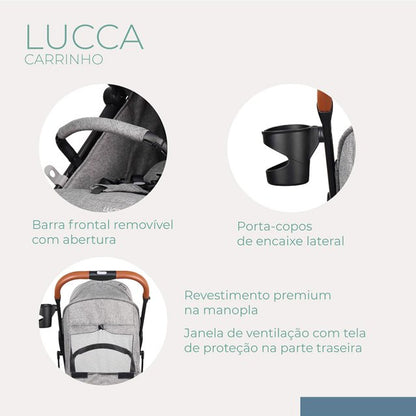CARRINHO LUCCA CINZA - INFANTI